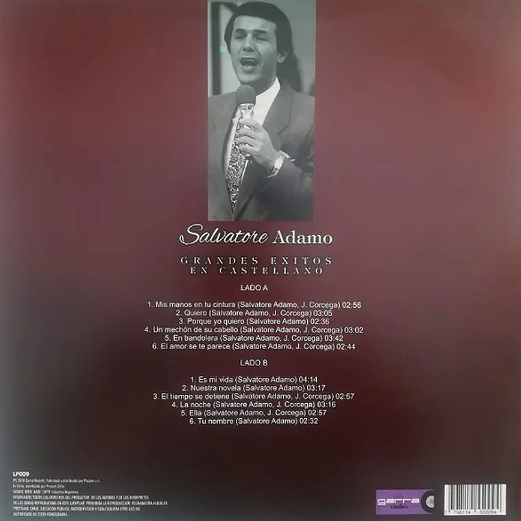 Salvatore Adamo – Grandes Exitos En Castellano 2