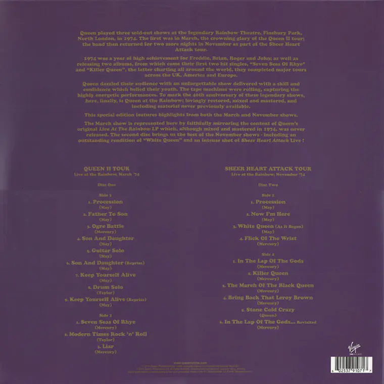 Queen – Live At The Rainbow '74 2