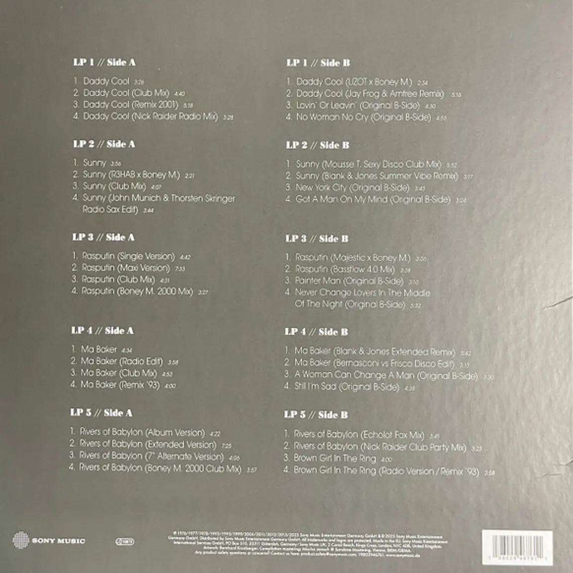 Boney M. – The Hits: The Mixes EP Collection (Volume 1) 2