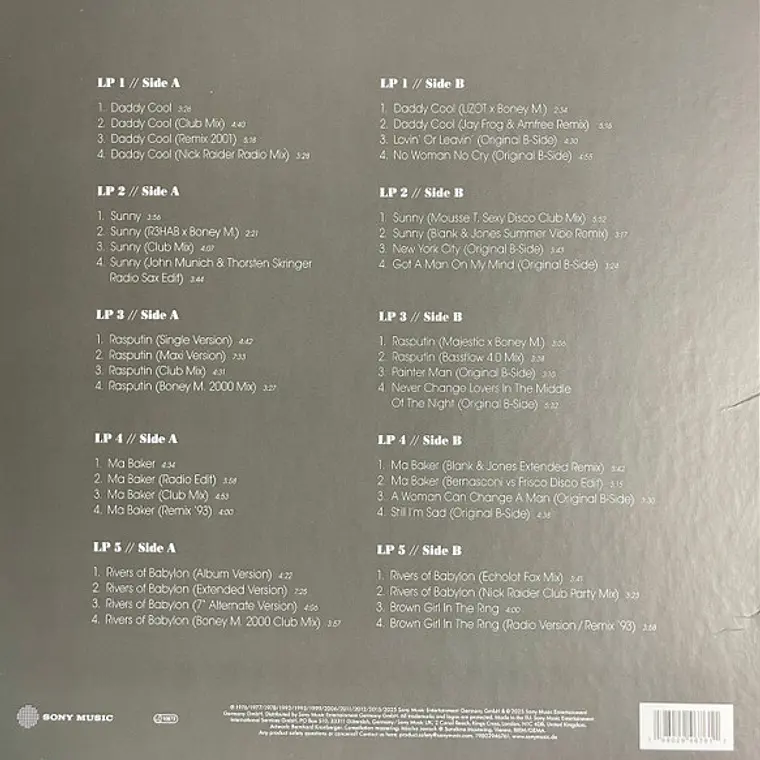Boney M. – The Hits: The Mixes EP Collection (Volume 1) 2