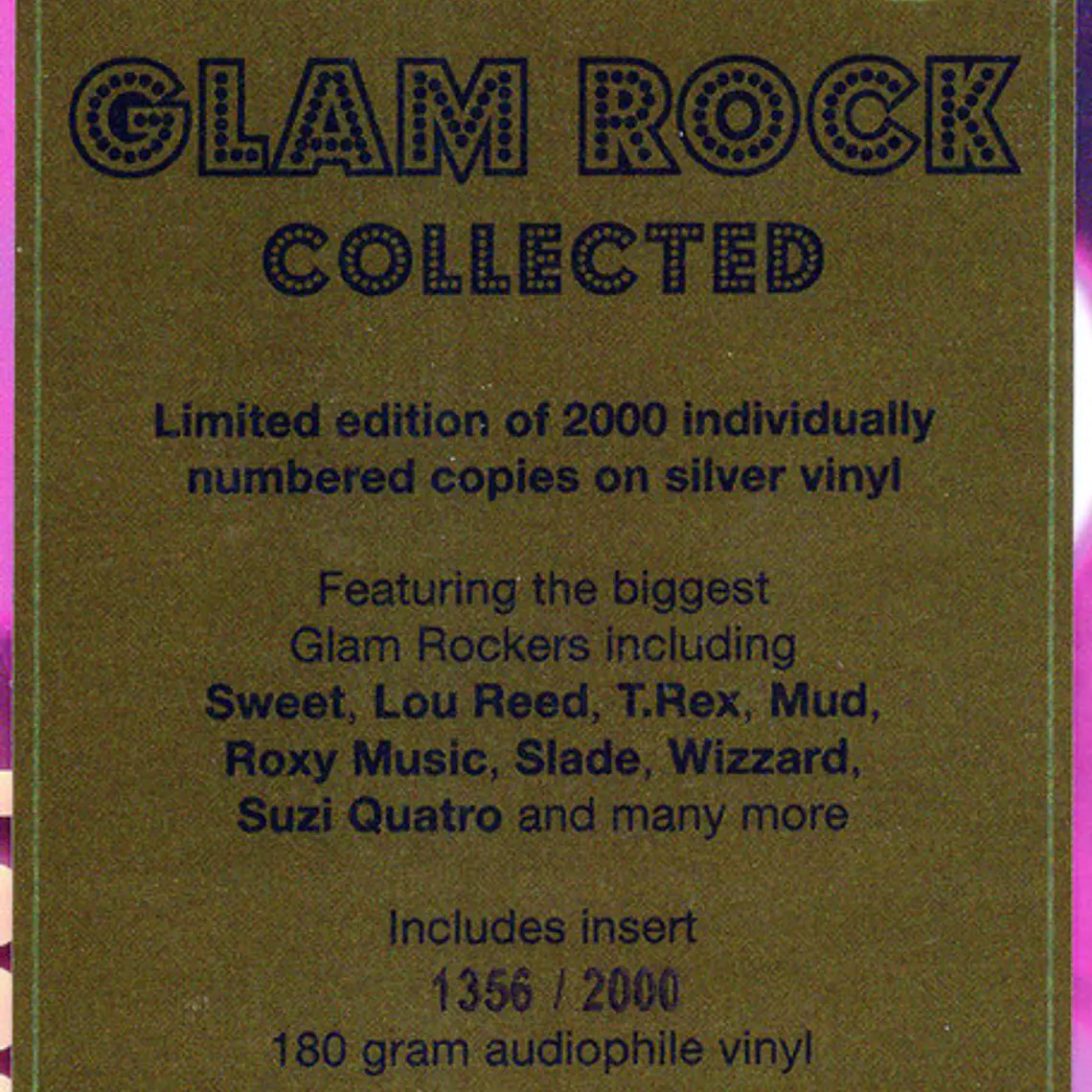 VARIOS -Glam Rock Collected 2 LPS EDICION LIMITADA NUMERADA 2
