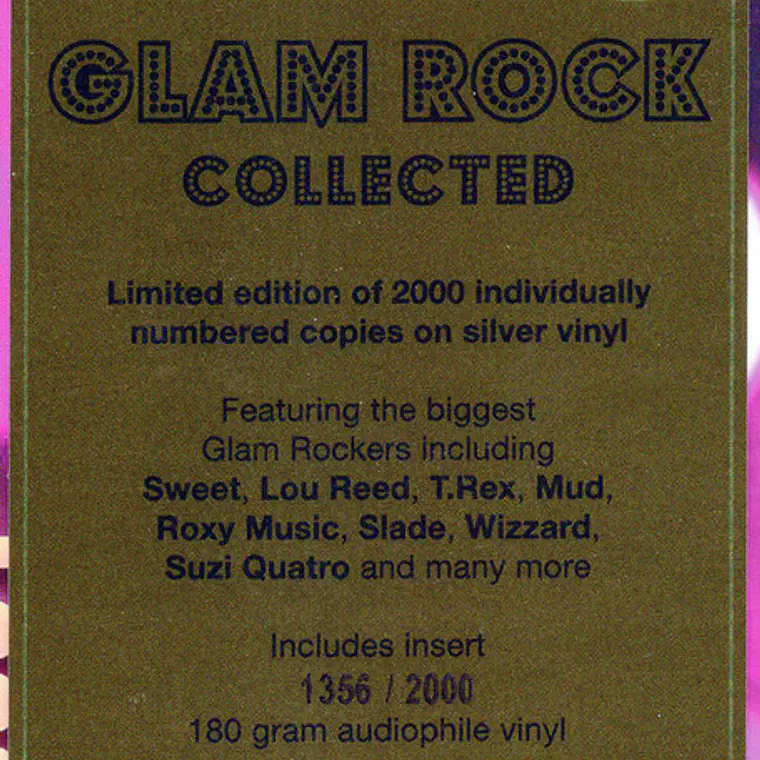 VARIOS -Glam Rock Collected 2 LPS EDICION LIMITADA NUMERADA 2