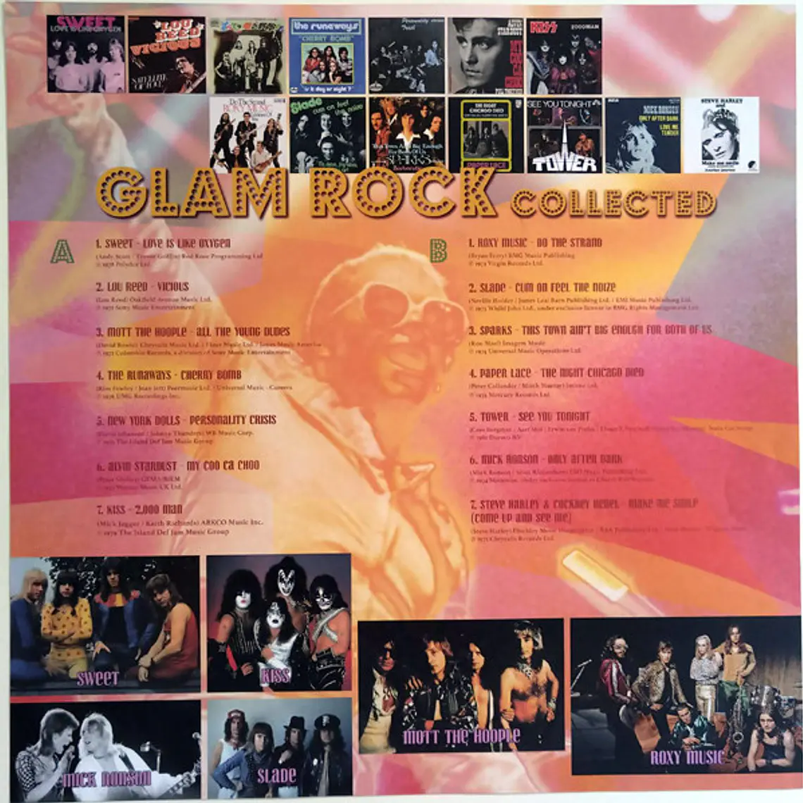 VARIOS -Glam Rock Collected 2 LPS EDICION LIMITADA NUMERADA 6