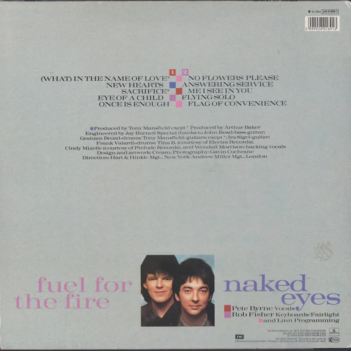 Naked Eyes – Fuel For The Fire / NM 2