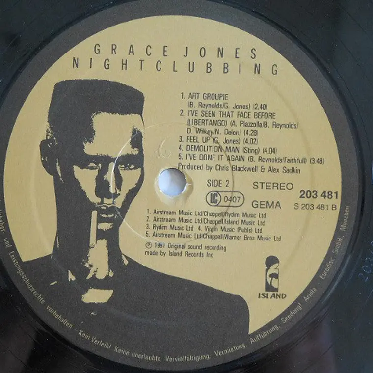 Grace Jones – Nightclubbing / NM 4