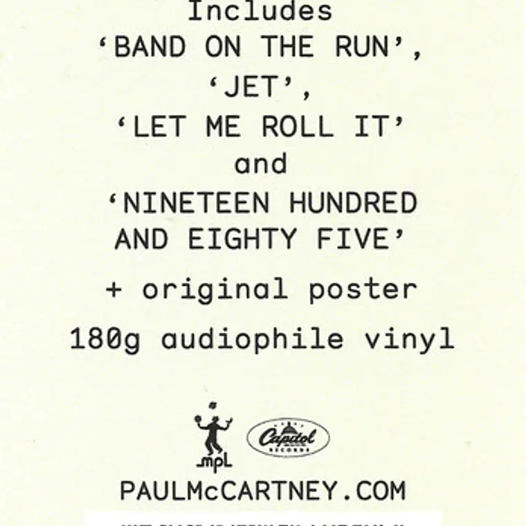 Paul McCartney & Wings – Band On The Run 2