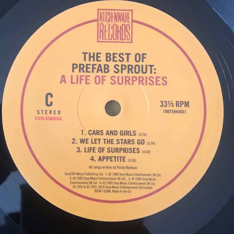 Prefab Sprout – The Best Of Prefab Sprout: A Life Of Surprises  NM 3