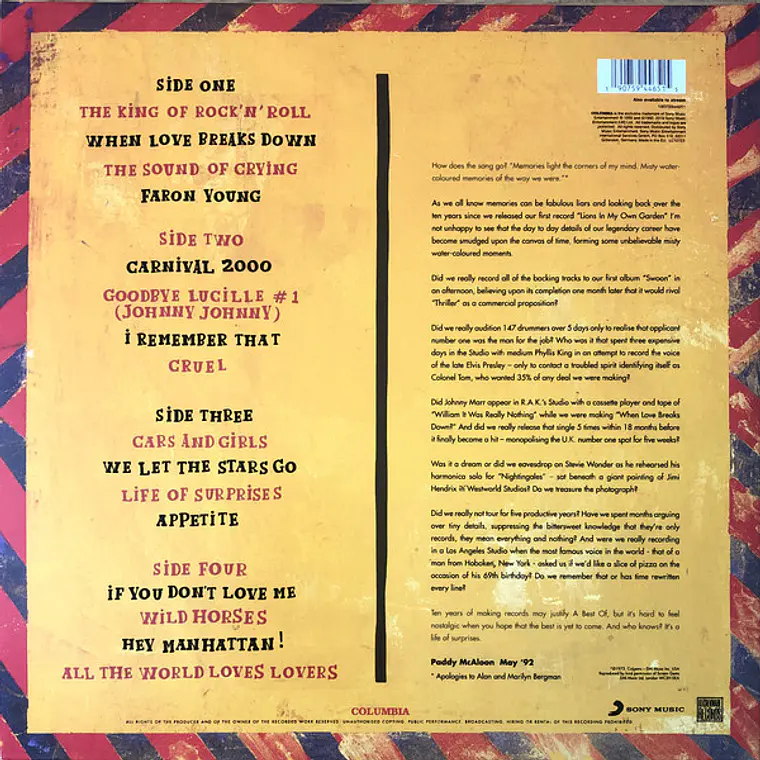 Prefab Sprout – The Best Of Prefab Sprout: A Life Of Surprises  NM 2