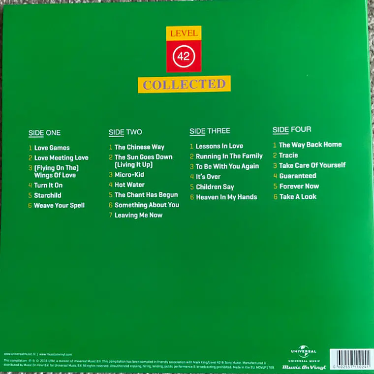 Level 42 – Collected  LP DOBLE MOV 2