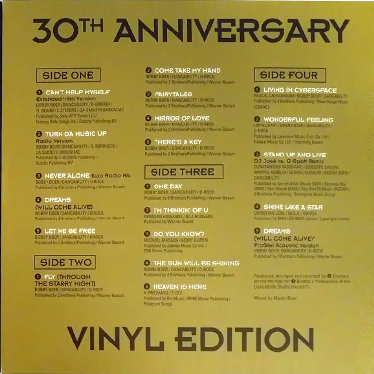 2 Brothers On The 4th Floor Featuring Desray* & D-Rock – The Very Best Of 30th Anniversary Vinyl Edition 2