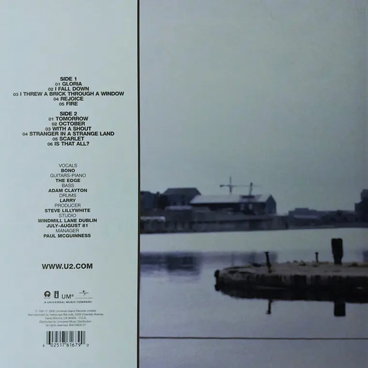 U2 – October   USADO COMO NUEVO RE 2008 2