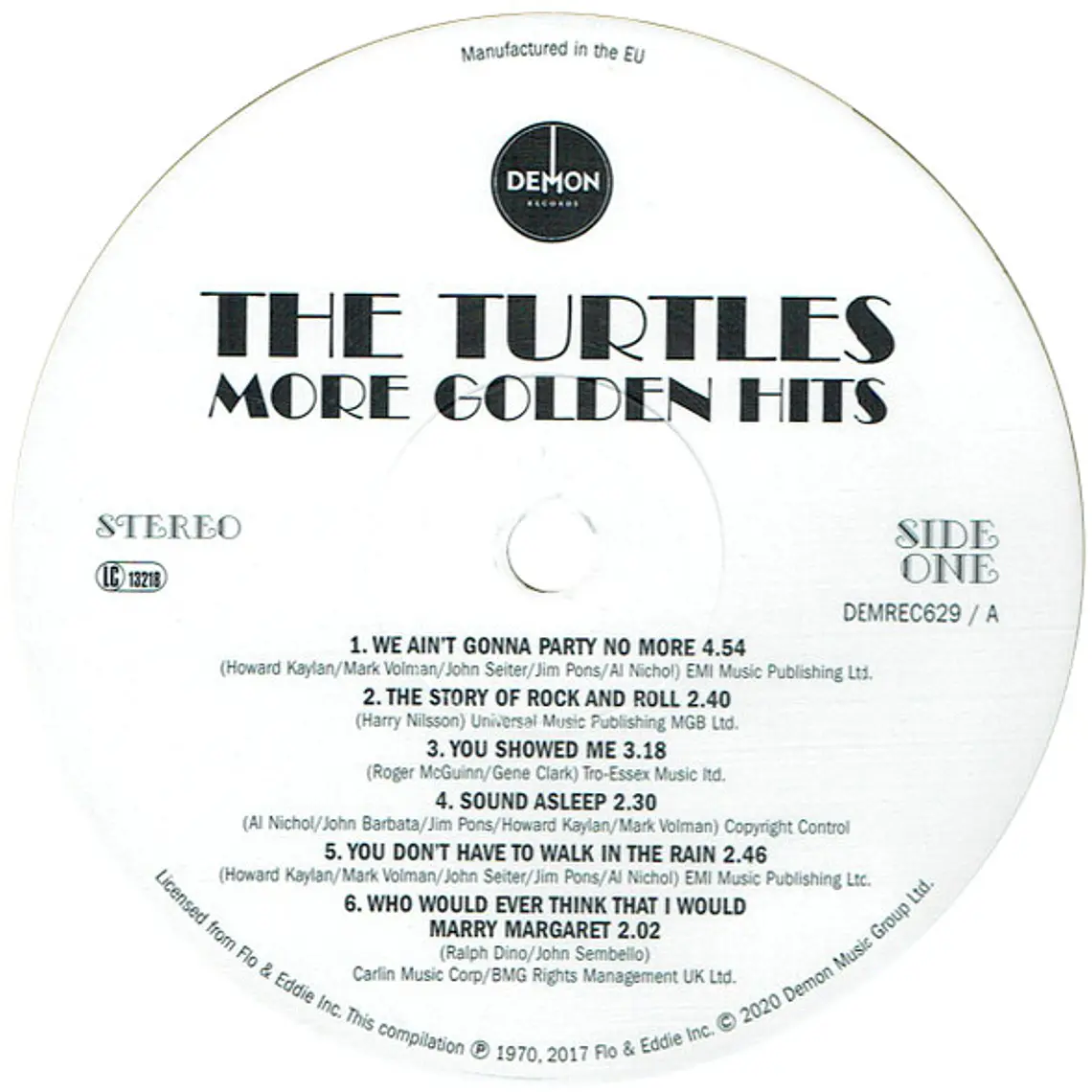 The Turtles – The Turtles! More Golden Hits  USADO COMO NUEVO  3