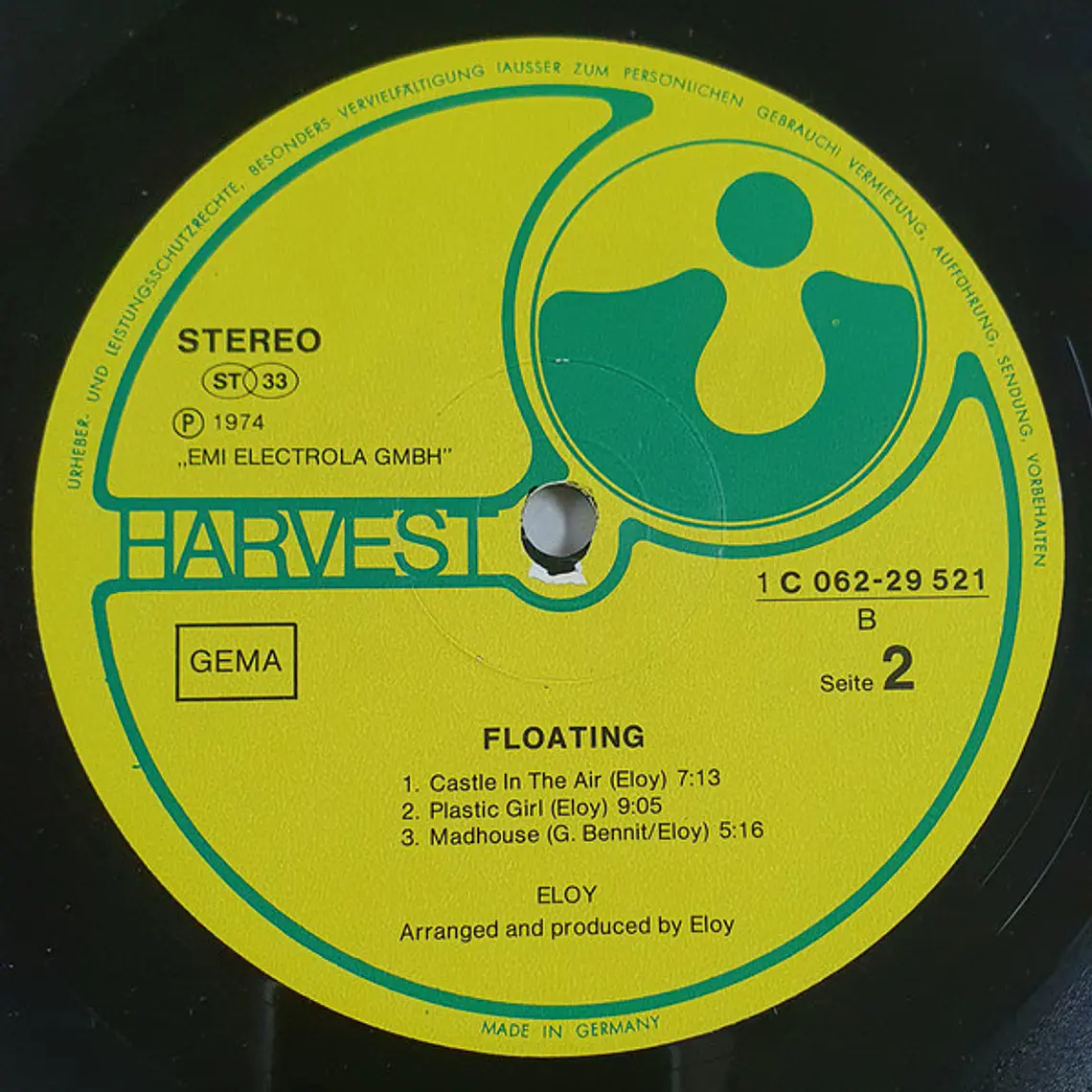 Eloy – Floating/ DISCO NM / EXC  3