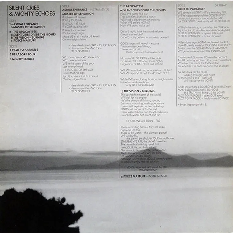 Eloy – Silent Cries And Mighty Echoes / NM / EXC 5