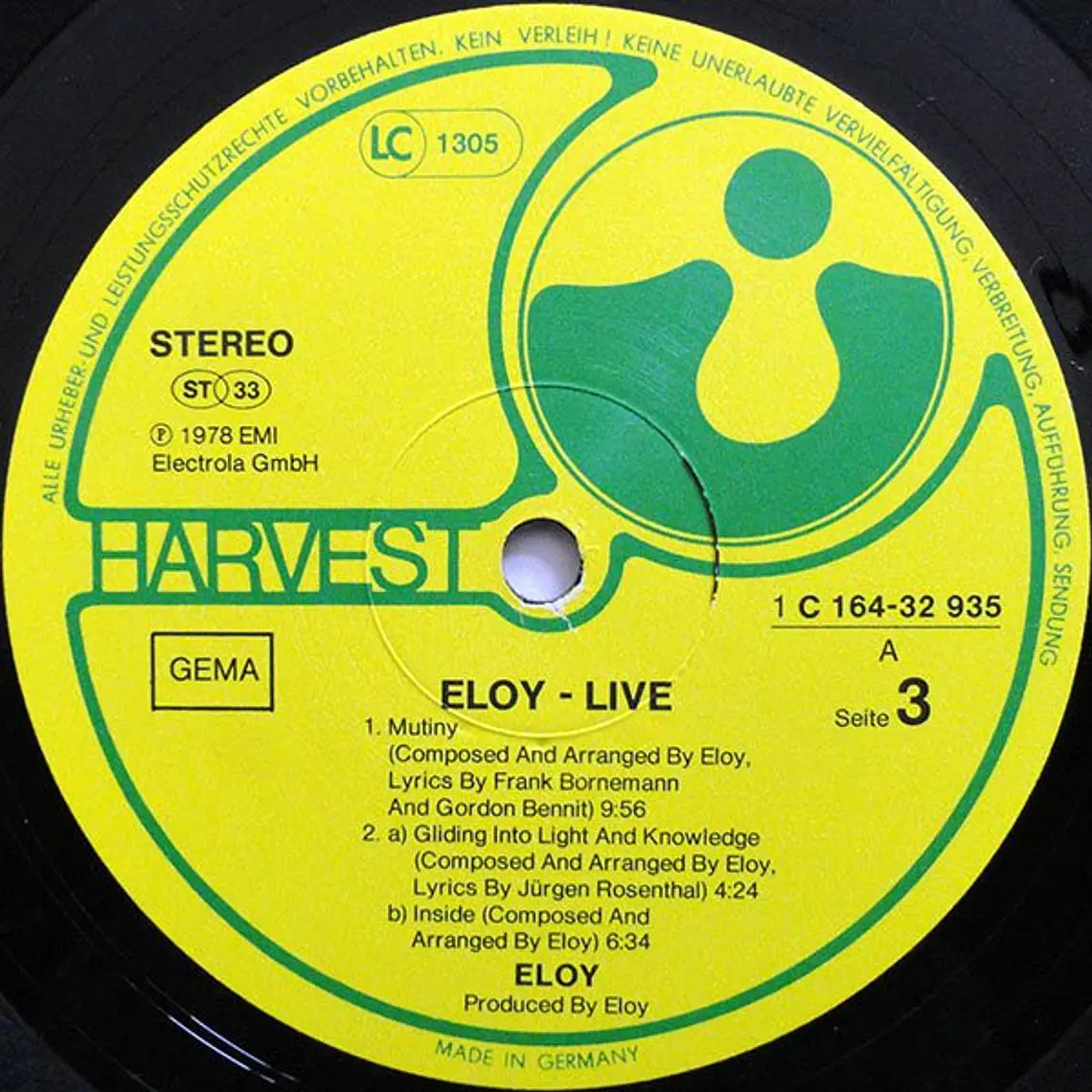 Eloy – Live  /NM / EXC 5
