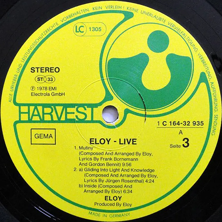 Eloy – Live  /NM / EXC 5