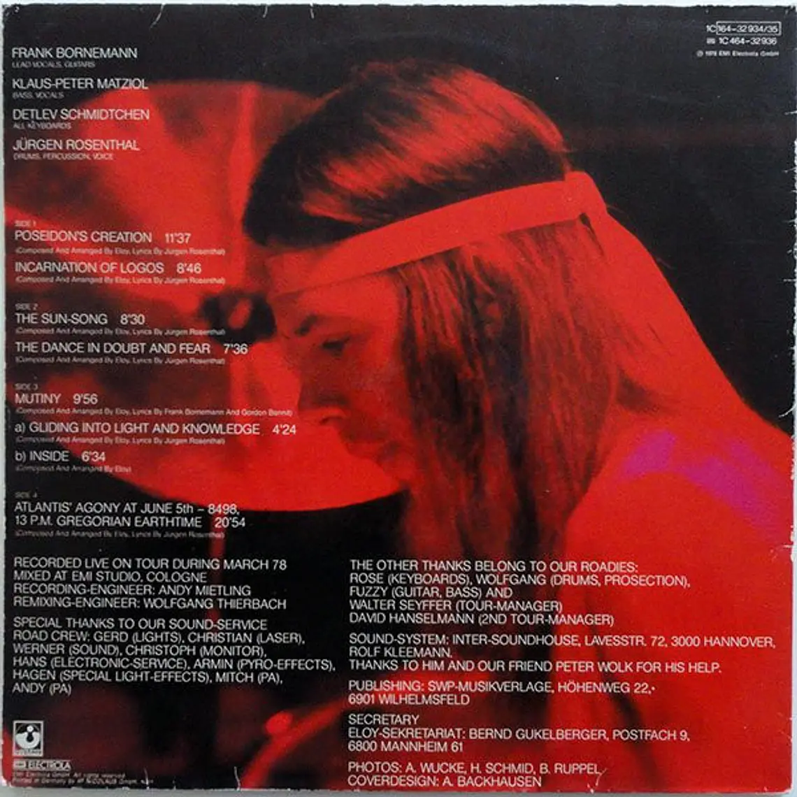 Eloy – Live  /NM / EXC 7
