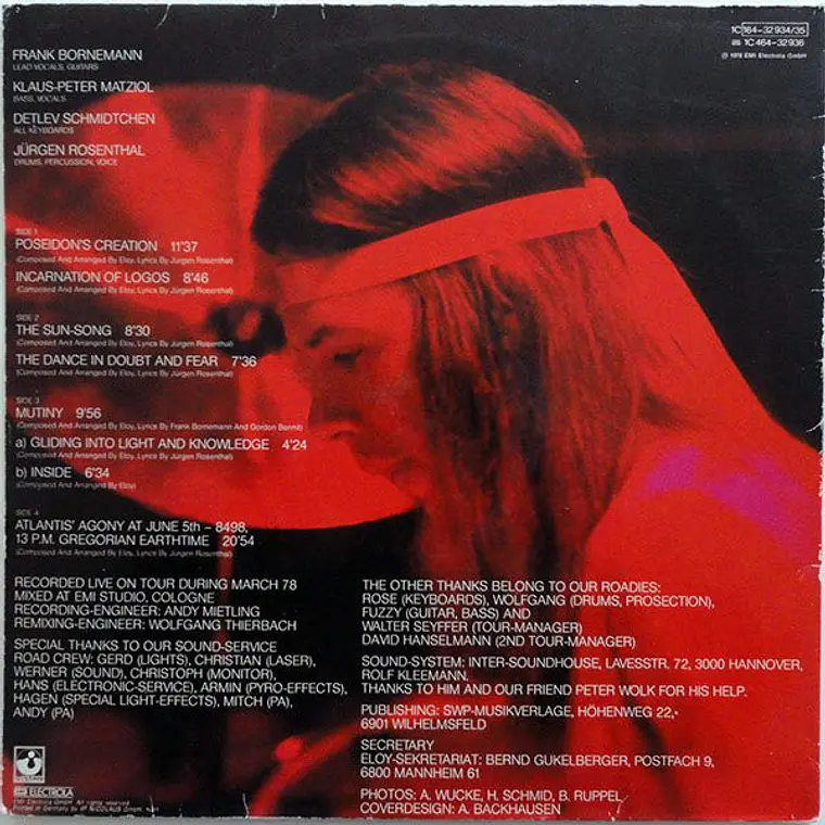 Eloy – Live  /NM / EXC 7