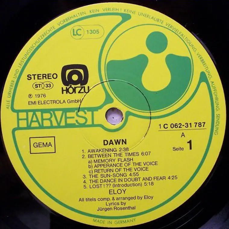 Eloy – Dawn / NM / VG++ / DETALLES LEVES EN BORDE DE LA PORTADA 4