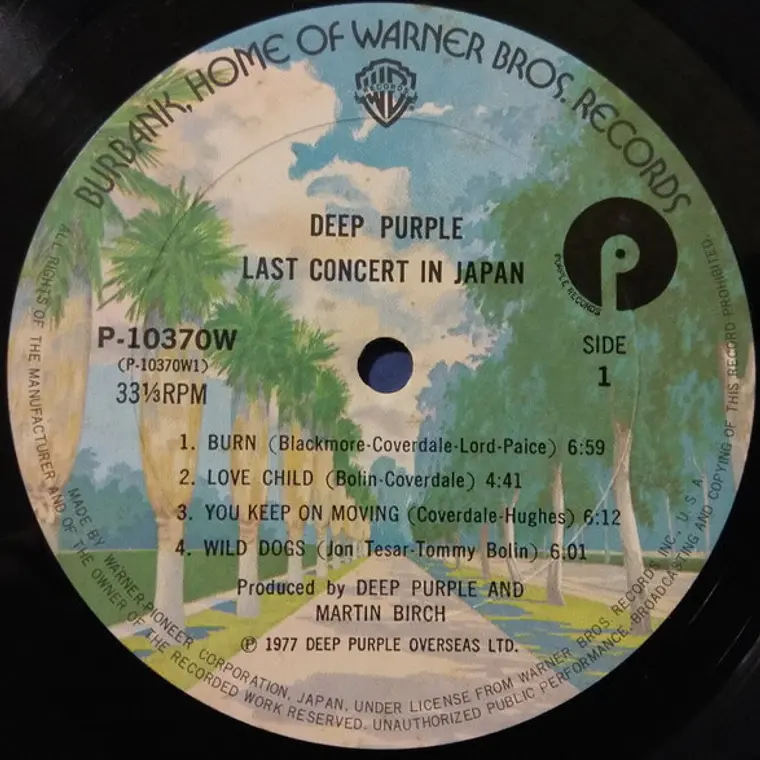 Deep Purple – Last Concert In Japan / NM JAPAN/NO OBI 3