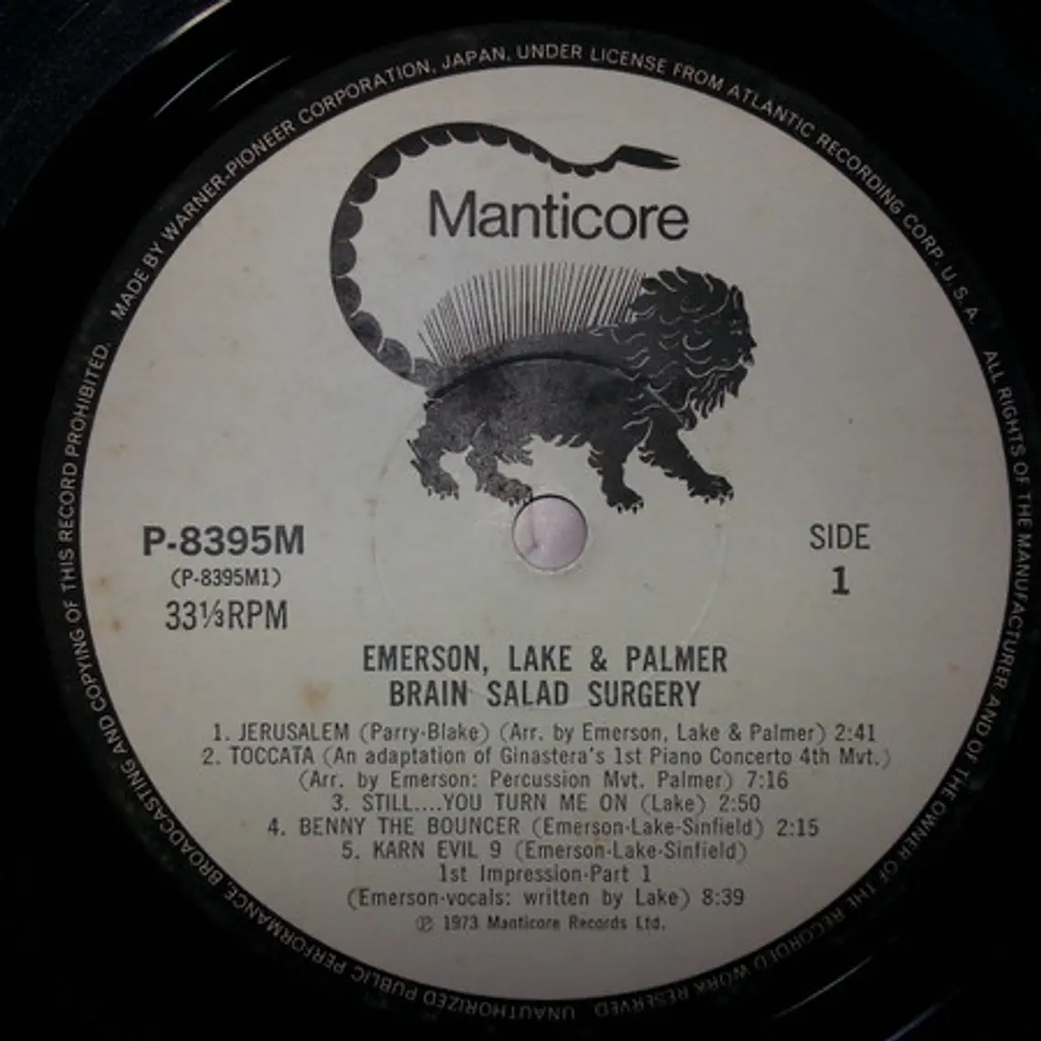 Emerson, Lake & Palmer – Brain Salad Surgery /NM/ JAPAN/ NO OBI 5