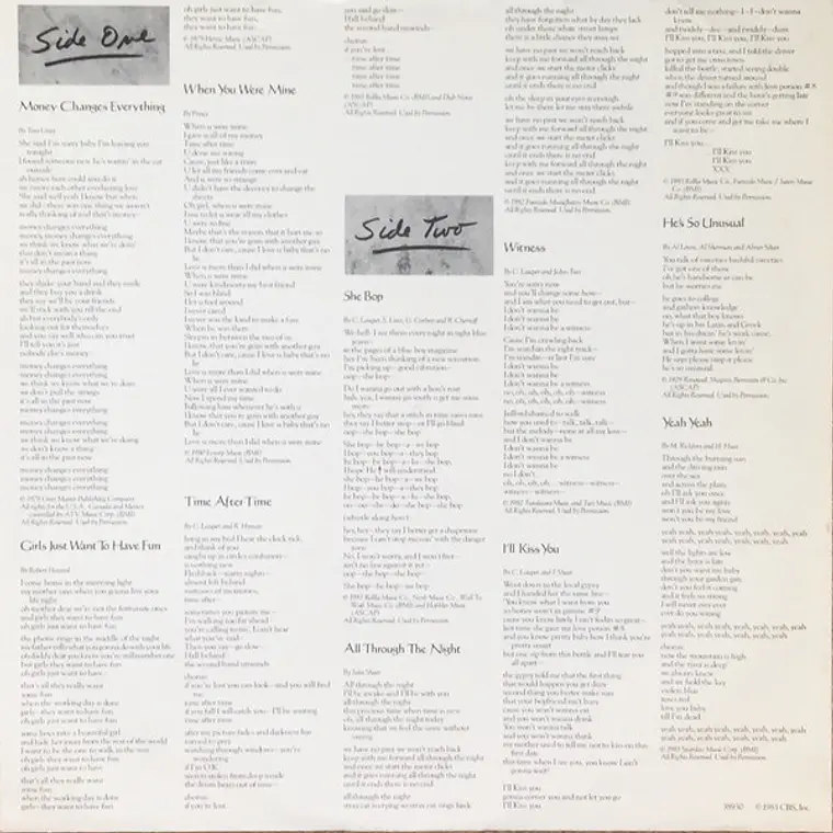 Cyndi Lauper – She's So Unusual Portada de album Cyndi Lauper - She's So Unusual Más imágenes 3