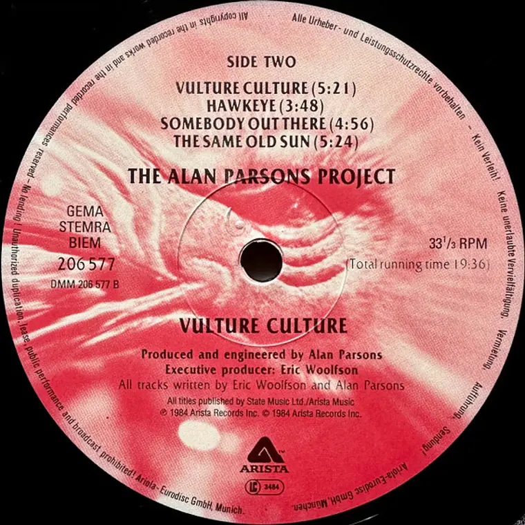 The Alan Parsons Project – Vulture Culture 4