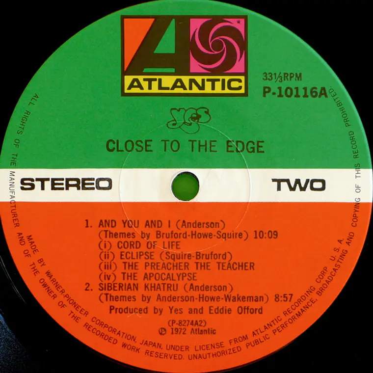 Yes – Close To The Edge /NM/JAPAN/ NO OBI 4
