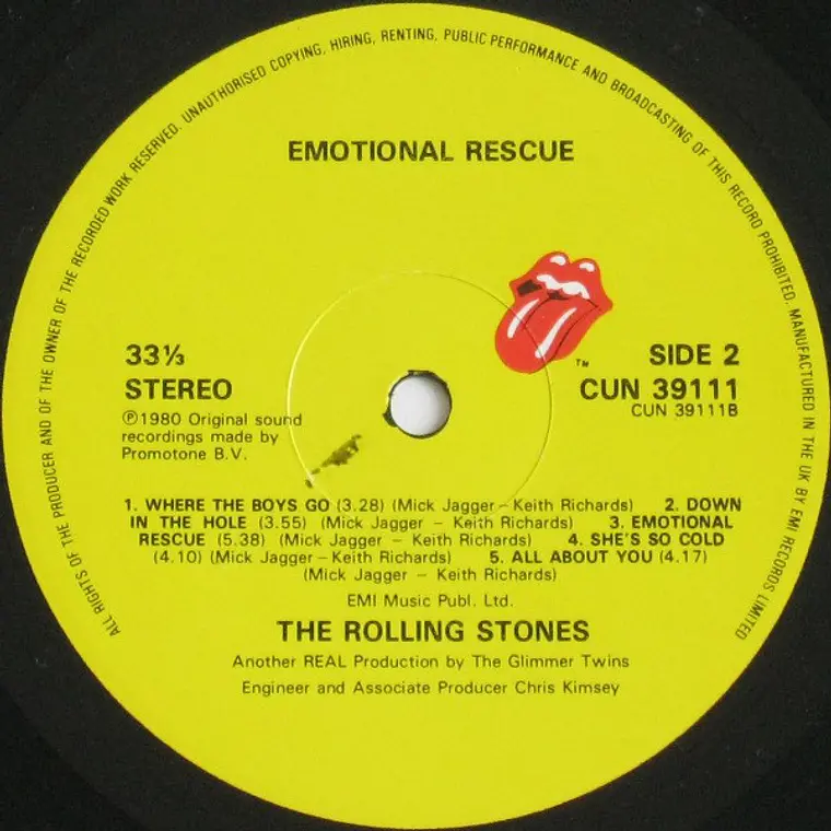 The Rolling Stones – Emotional Rescue/NM/JAPAN/NO OBI 3