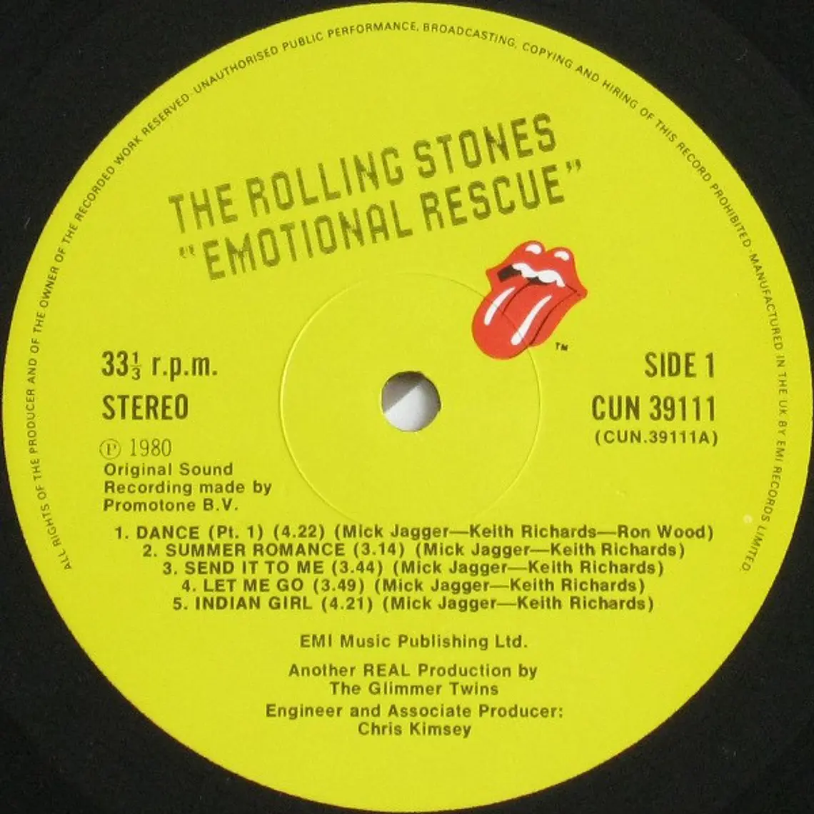 The Rolling Stones – Emotional Rescue/NM/JAPAN/NO OBI 4