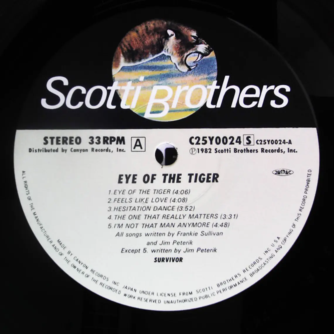 Survivor – Eye Of The Tiger JAPON 2