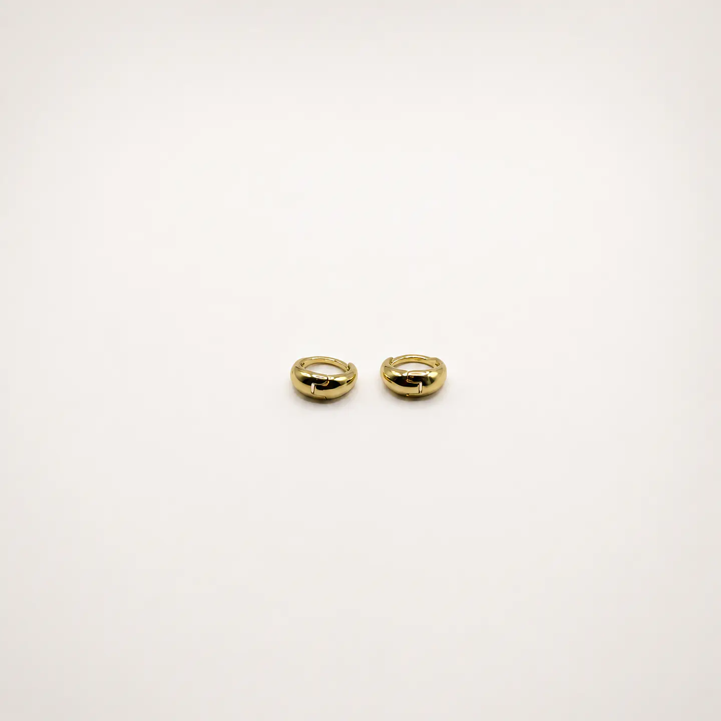 Aros Gota Presión Dorados 2