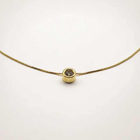 Collar Punto de Luz Bañado en Oro