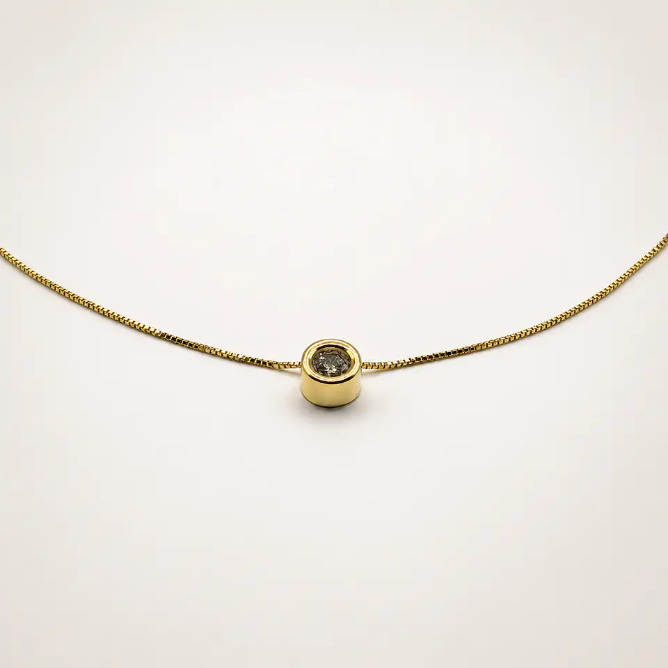Collar Punto de Luz Dorado 1