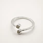 Anillo Circones Regulable Bañado en Plata - Miniatura 1