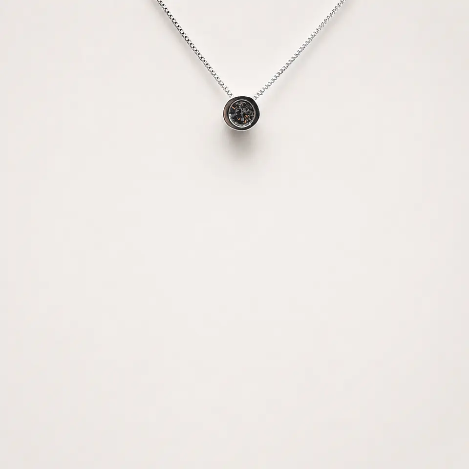 Collar Punto de Luz Plateado 3