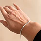 Pulsera Mostacillas y Perlas Plateada - Miniatura 3