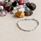 Pulsera Mostacillas y Perlas Plateada - Miniatura 1