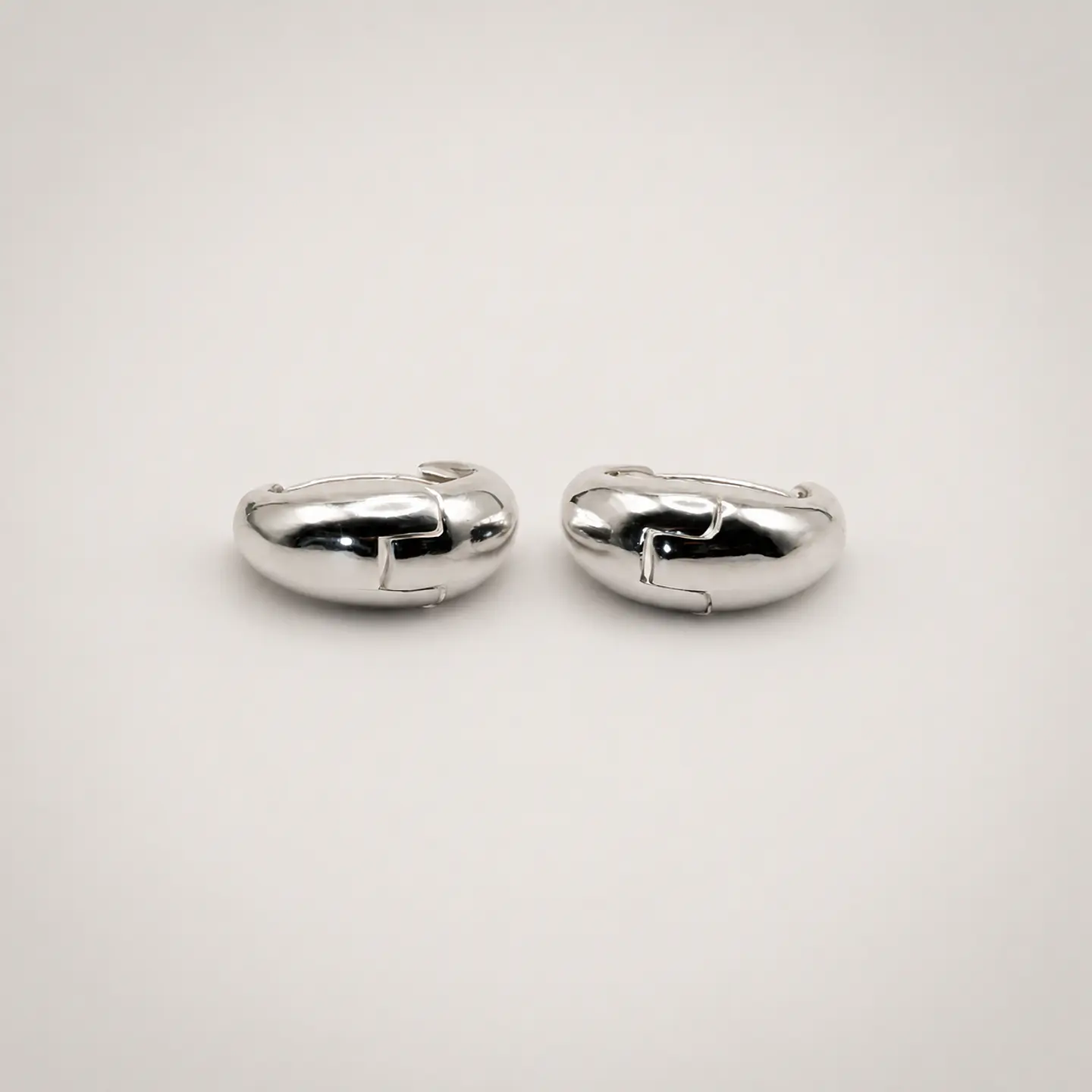 Aros Gota Presión Bañados en Plata 3