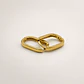 Aros Argolla Rectangular Bañados en Oro - Miniatura 1