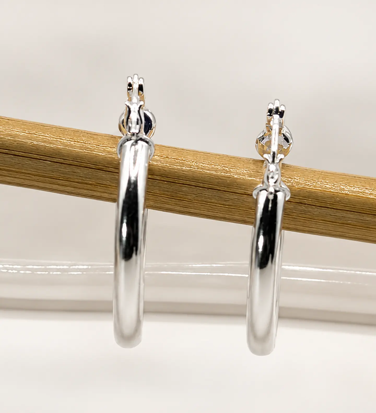 Aros Argolla Tubo Bañados en Plata 2