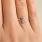 Anillo Circones Regulable Bañado en Plata - Miniatura 2