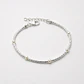 Pulsera Mostacillas y Perlas Bañada en Plata - Miniatura 1