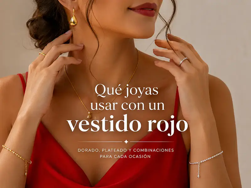 Qué joyas usar con un vestido rojo: guía para combinarlo
