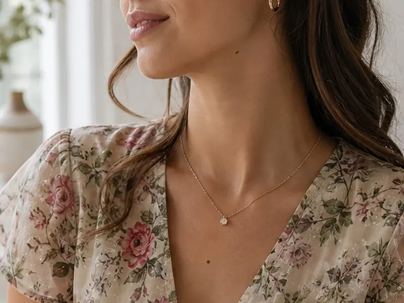 Qué joyas usar con un vestido de flores: guía para combinarlo