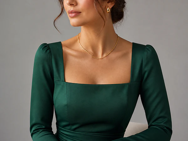 Qué joyas usar con escote cuadrado: guía para equilibrar el look