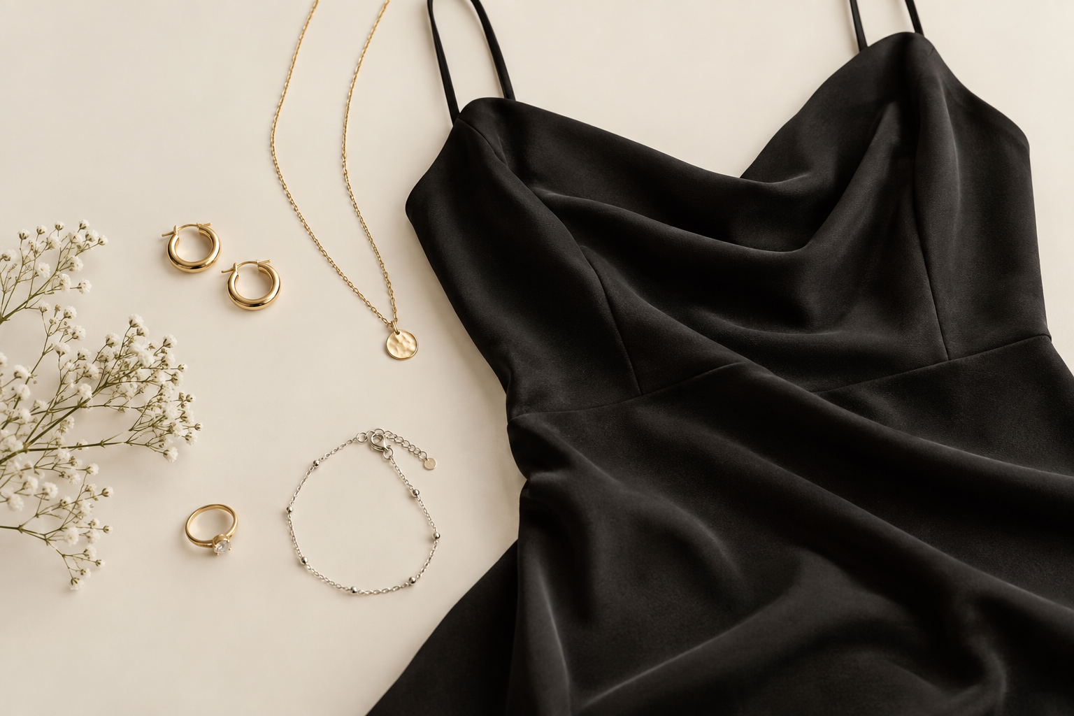 Cómo combinar joyas con un vestido negro: ideas para cada ocasión