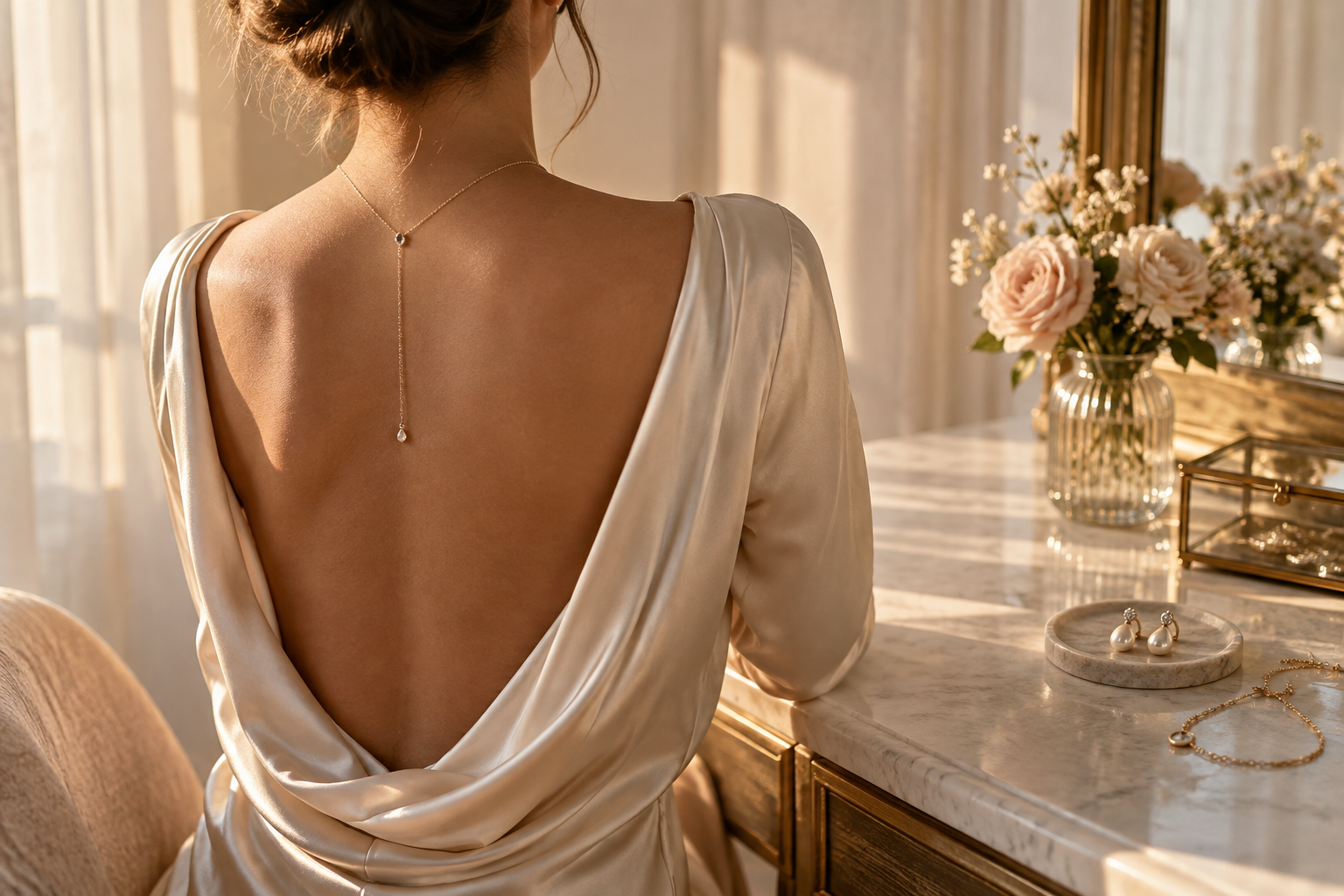Qué collar usar con una espalda descubierta: guía de largos y estilo