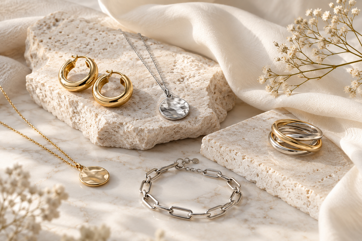 Metales de joyería: cómo elegir entre dorado, plateado y acero