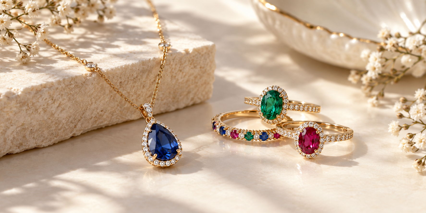 Joyas con piedras de color: cómo combinar tonos y metales